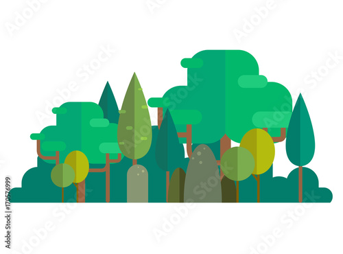illustration of forest