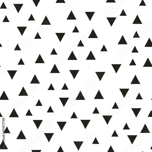  Vector seamless pattern with triangles.