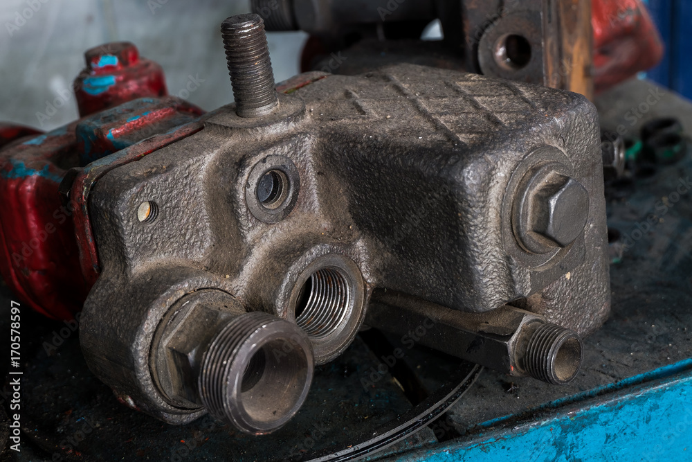 details of the disassembled locomotive engine details of the disassembled locomotive engine