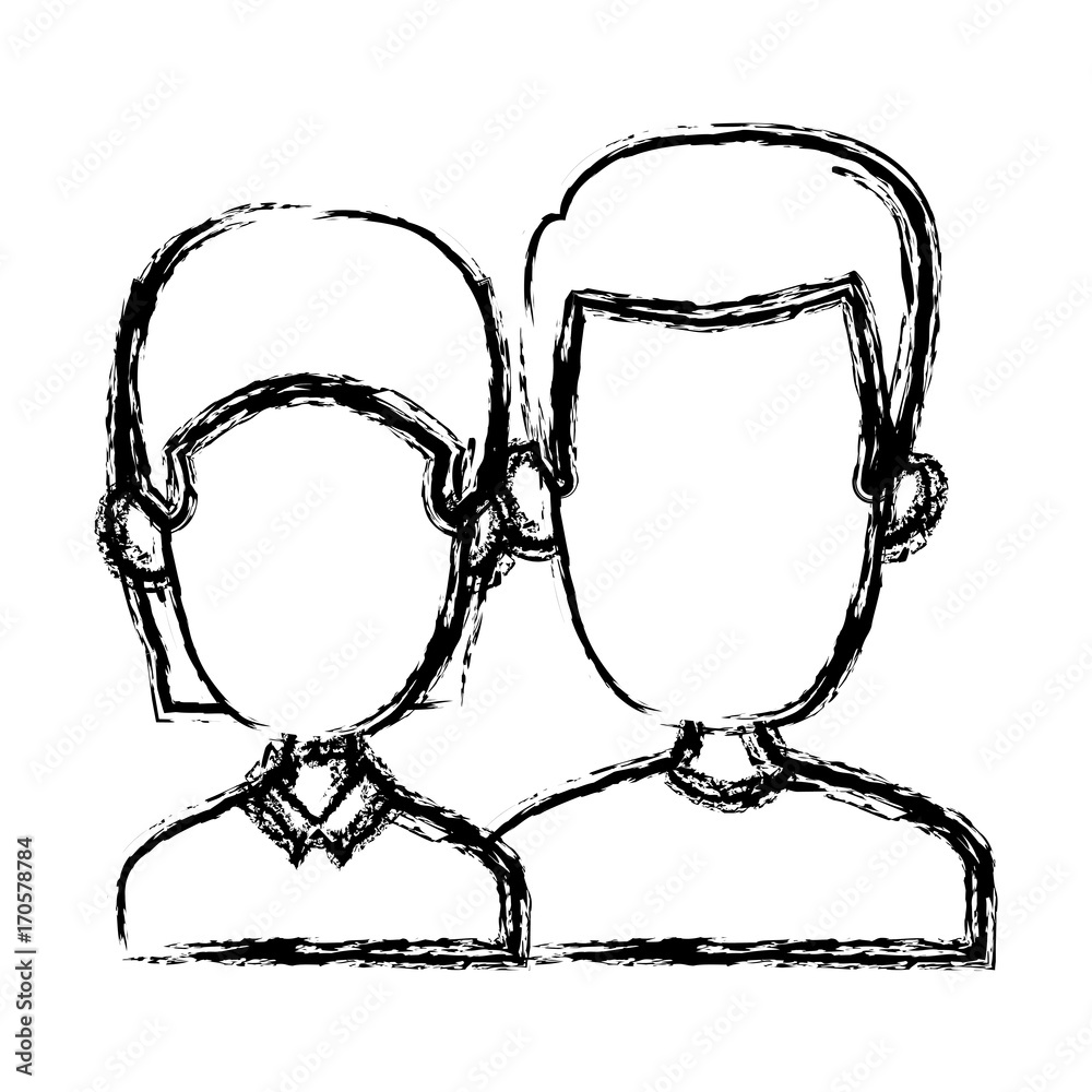 Cute couple cartoon icon vector illustration graphic design Cute couple cartoon icon vector illustration graphic design
