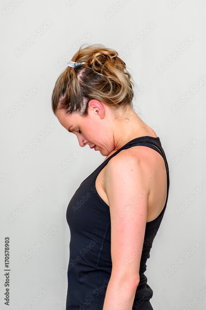 Fototapeta premium Yoga students showing different yoga poses