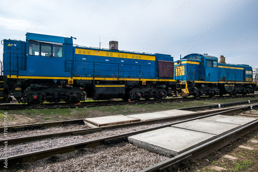big russian locomotive in the repair workshop for old trains big russian locomotive in the repair workshop for old trains