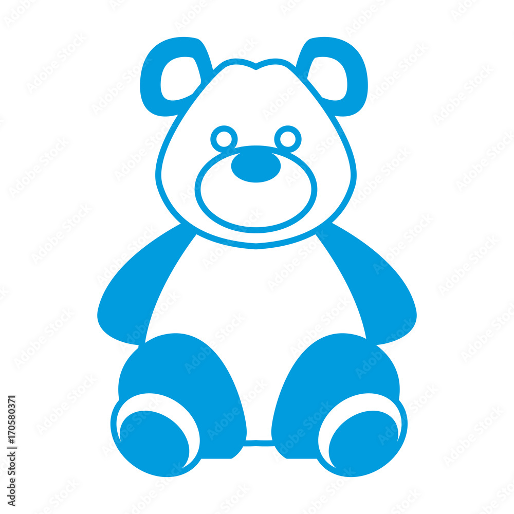 Obraz premium Cute teddy bear icon vector illustration graphic design