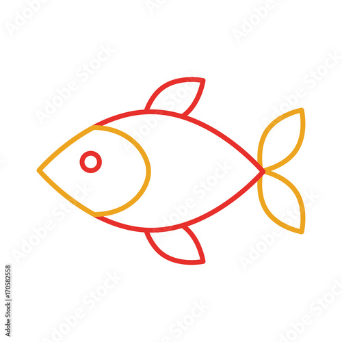 fish shop store market with freshness seafood meal vector illustration