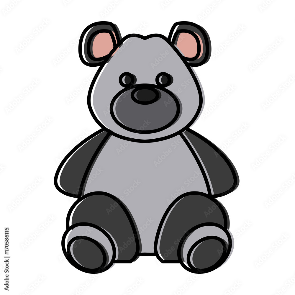 Cute teddy bear icon vector illustration graphic design Cute teddy bear icon vector illustration graphic design