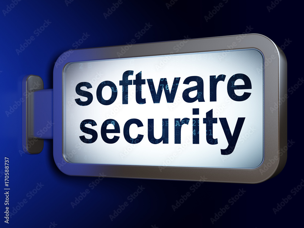 Security concept: Software Security on billboard background Security concept: Software Security on billboard background