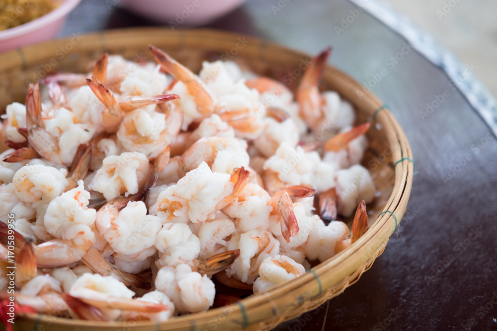 A boiled shrimp A boiled shrimp