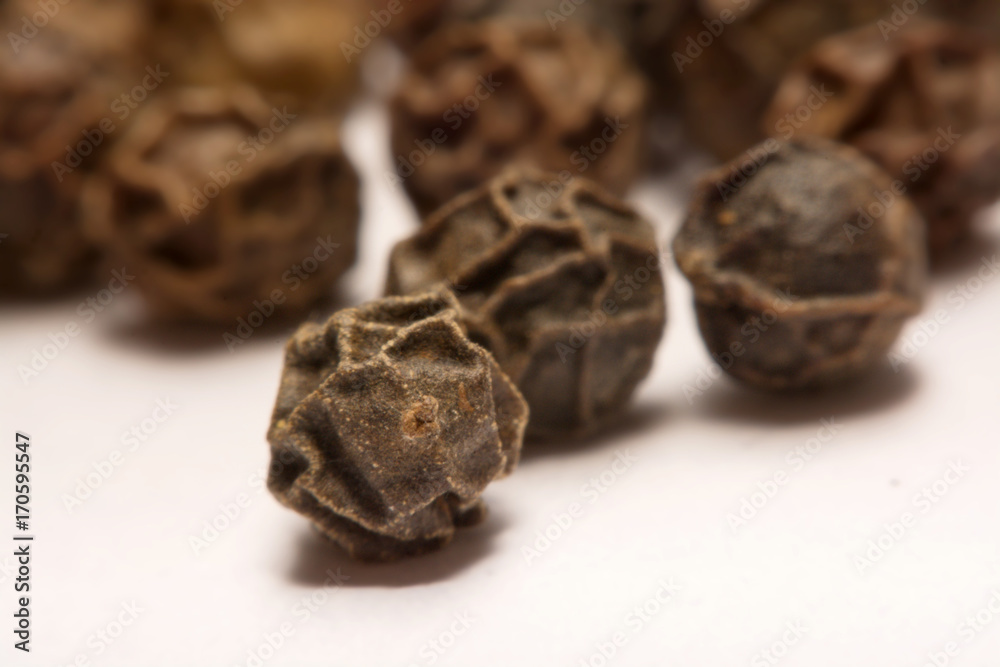 Black pepper isolated on white background Black pepper isolated on white background