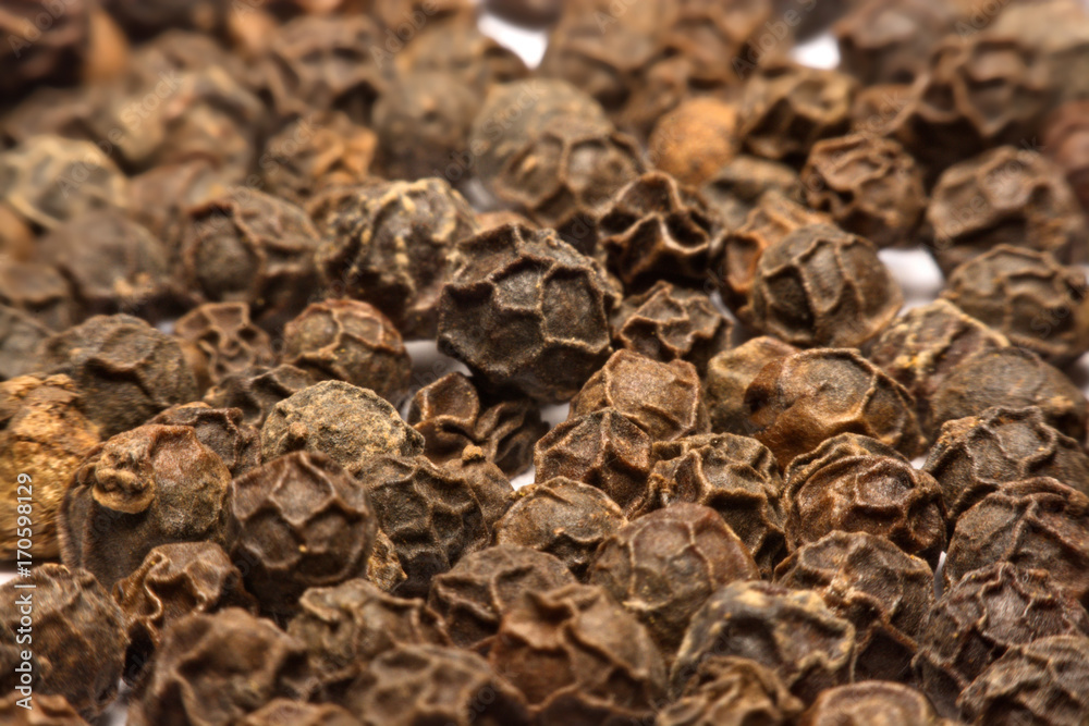 Black pepper isolated on white background Black pepper isolated on white background