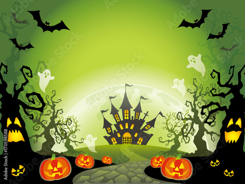 ハロウィーンの背景