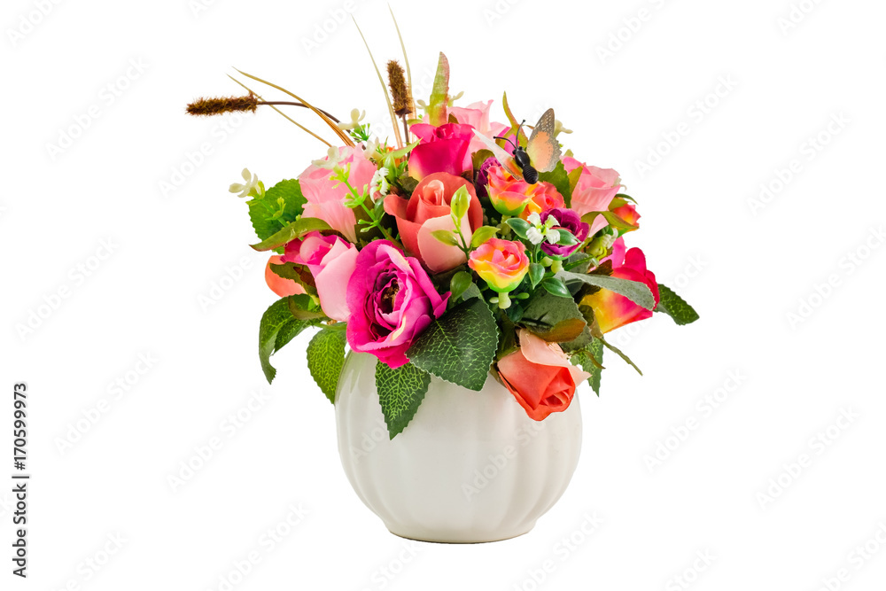 flowers craft in vase