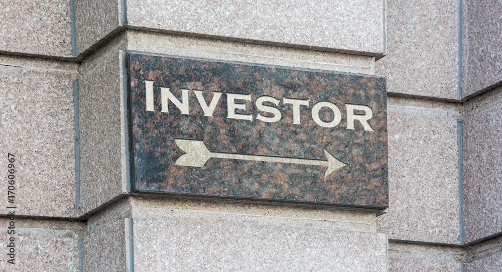 Obraz premium Schild 204 - Investor