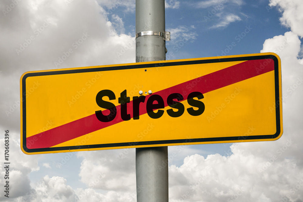 Schild 244 - Stress