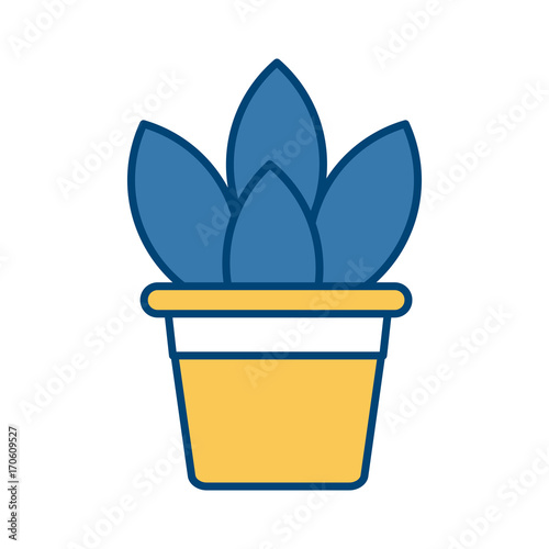 Plant in vase icon vector illustration graphic design © Jemastock