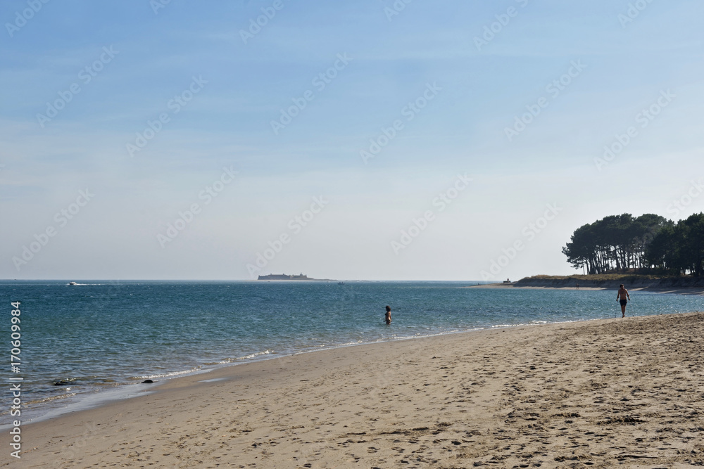mouth and river beach Mino, La Guardia, ( A Guarda) Pontevedra province, Galicia, Spain