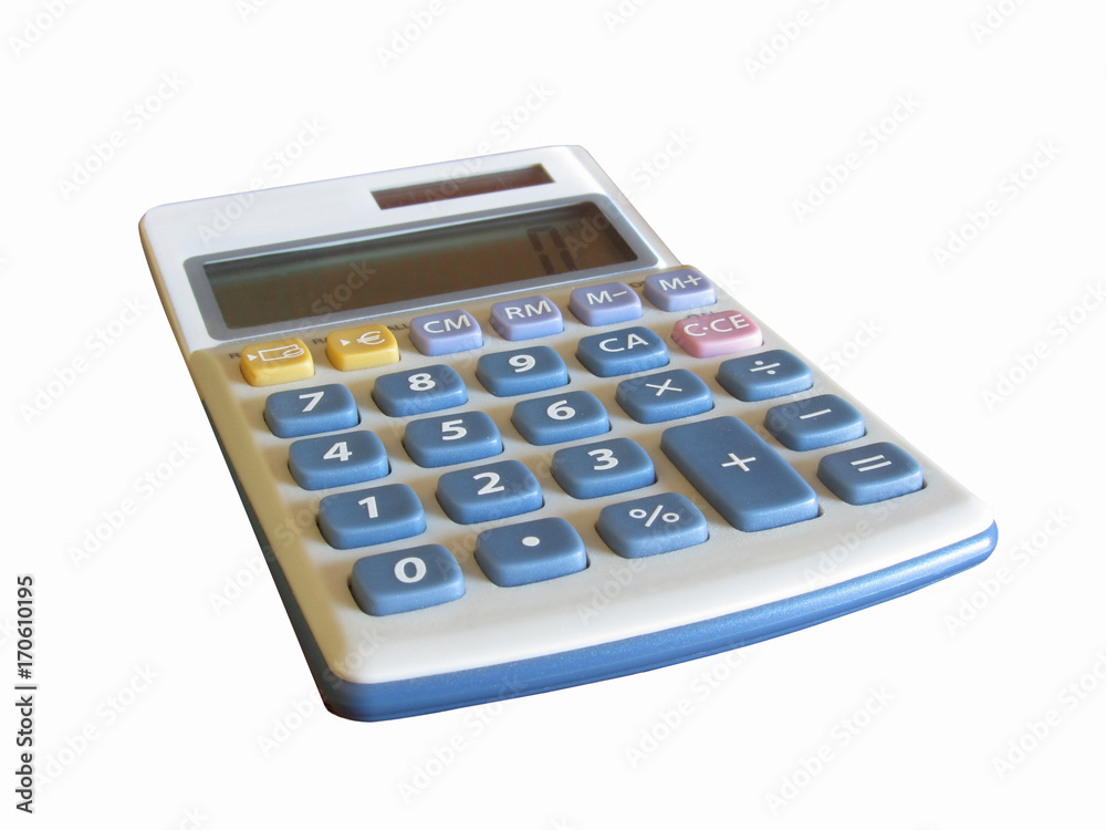 Solar calculator isolated on white background Solar calculator isolated on white background