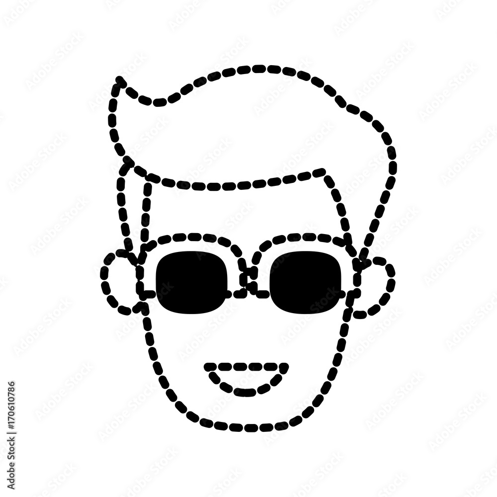 Man with glasses icon vector illustration graphic design Man with glasses icon vector illustration graphic design