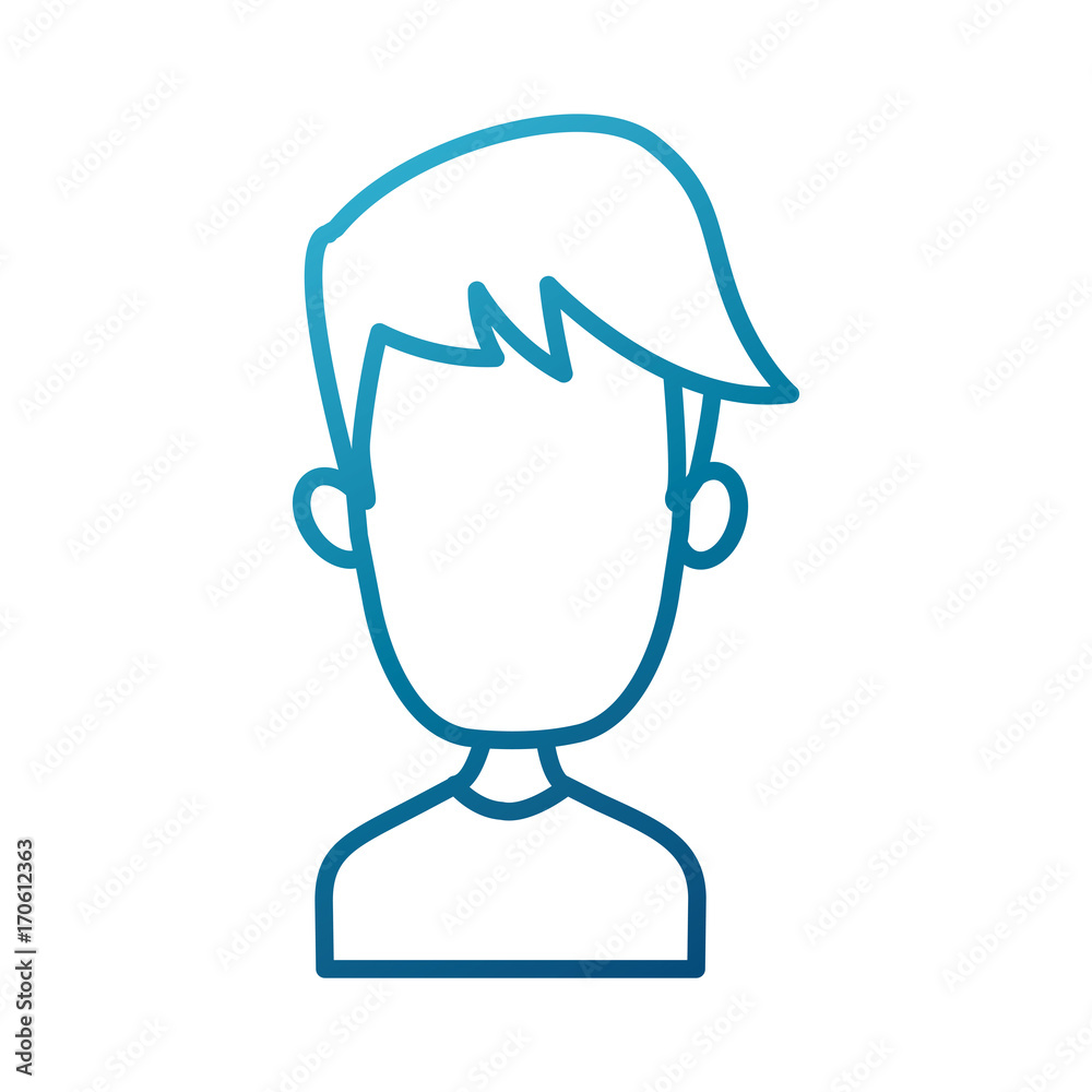Man faceless cartoon icon vector illustration graphic design Man faceless cartoon icon vector illustration graphic design
