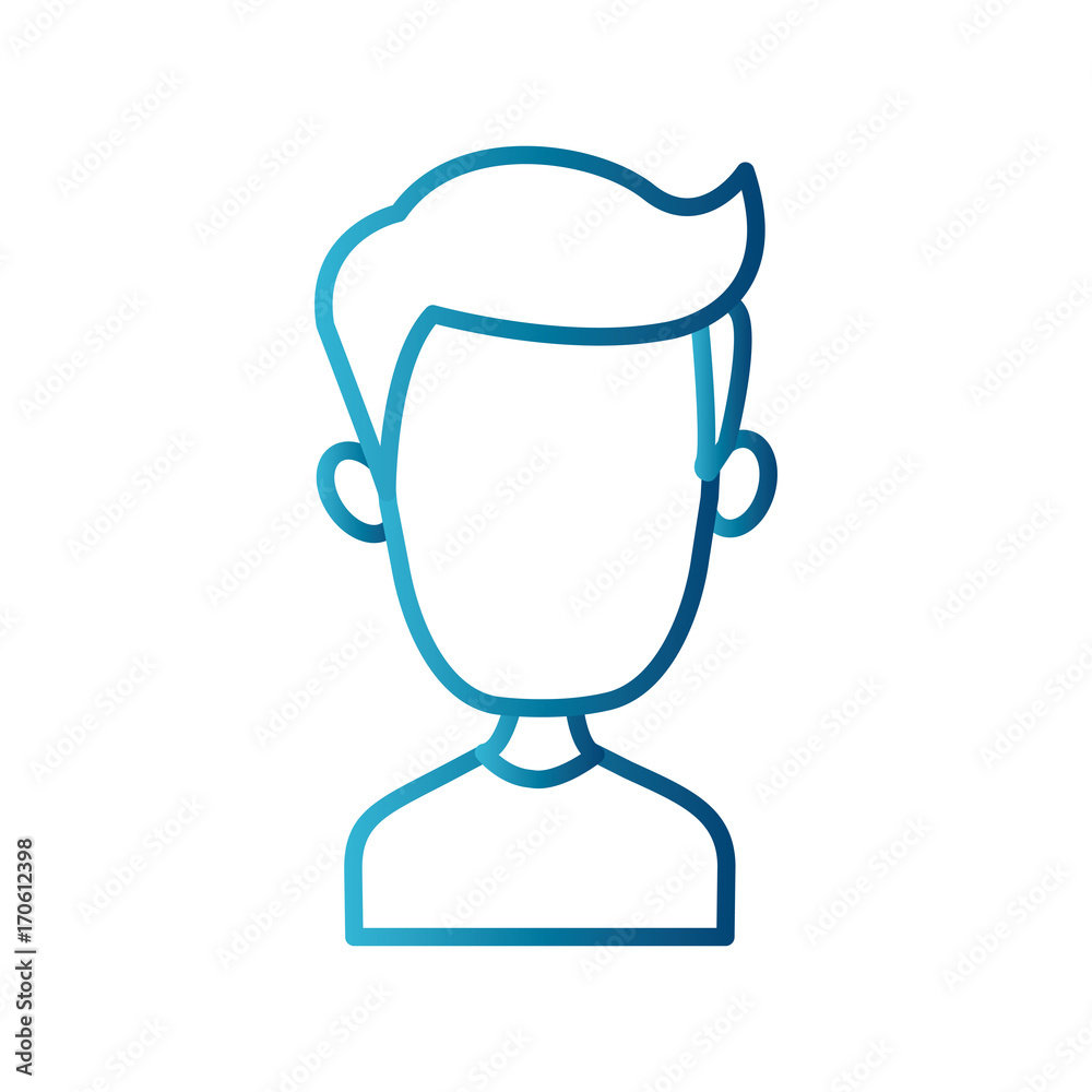 Man faceless cartoon icon vector illustration graphic design Man faceless cartoon icon vector illustration graphic design