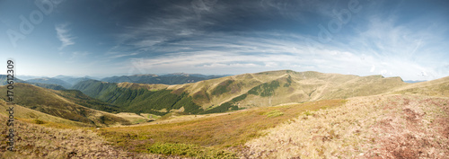 Panoramic mountain landscape