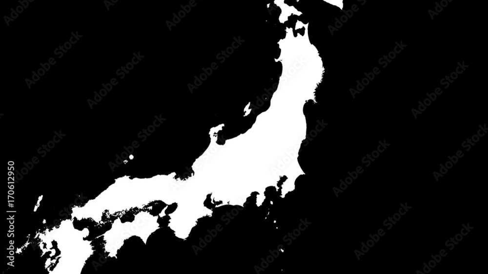 Ibaraki - Japan, prefecture extruded. Bumps shaded Ibaraki - Japan, prefecture extruded. Bumps shaded