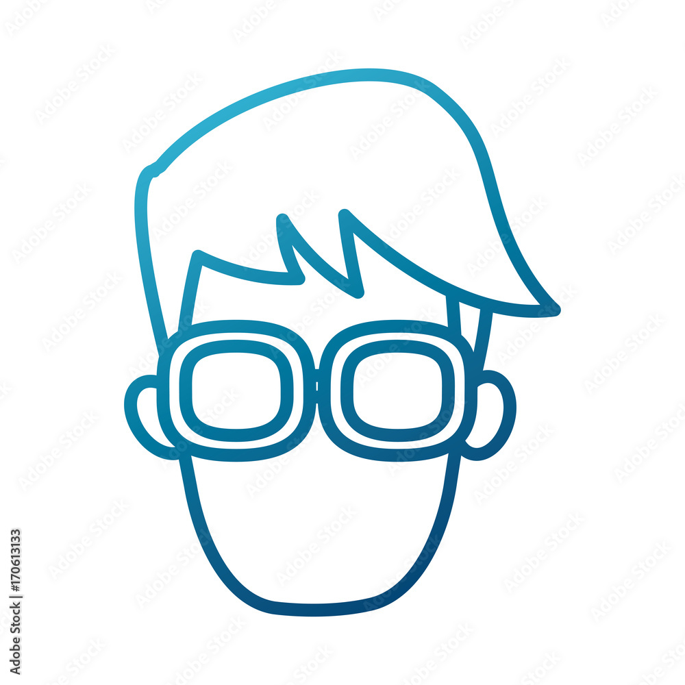 Man with glasses icon vector illustration graphic design Man with glasses icon vector illustration graphic design