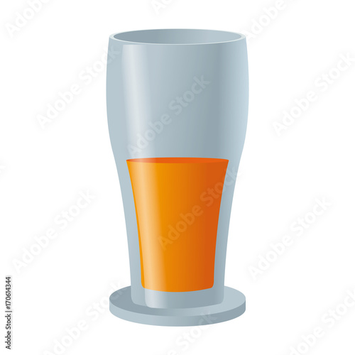 Glass of beer icon vector illustration graphic design