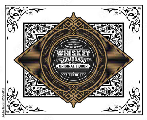 Vintage Whiskey Label