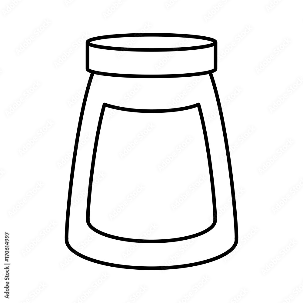 Instant coffee bottle icon vector illustration graphic design Instant coffee bottle icon vector illustration graphic design