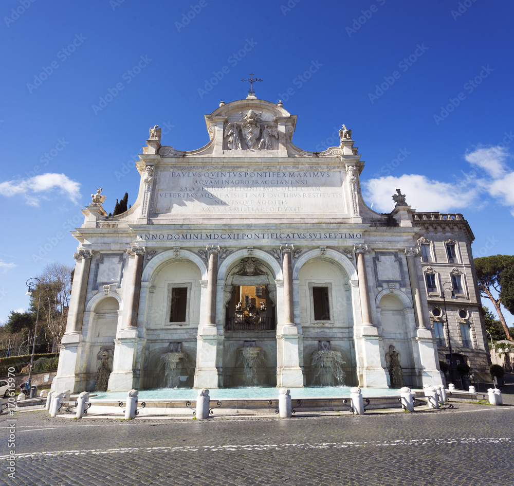 Obraz premium Fontana dell'Acqua Paola in Rome
