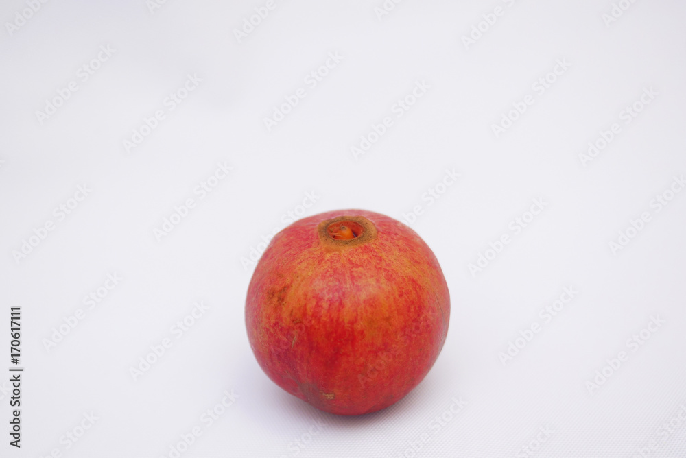 Pomegranate Fruit Isolated Over White Background Pomegranate Fruit Isolated Over White Background