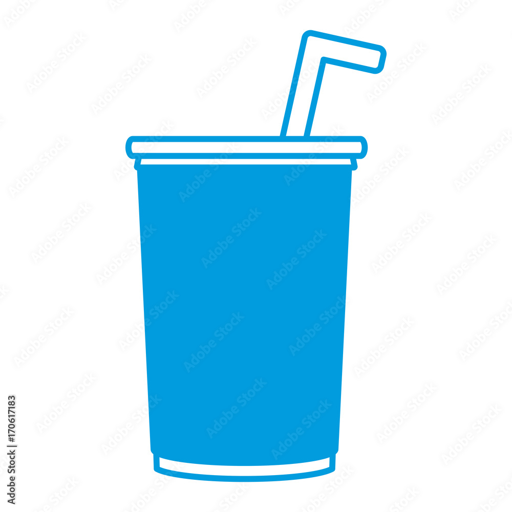 Soda cup glass icon vector illustration graphic design Soda cup glass icon vector illustration graphic design
