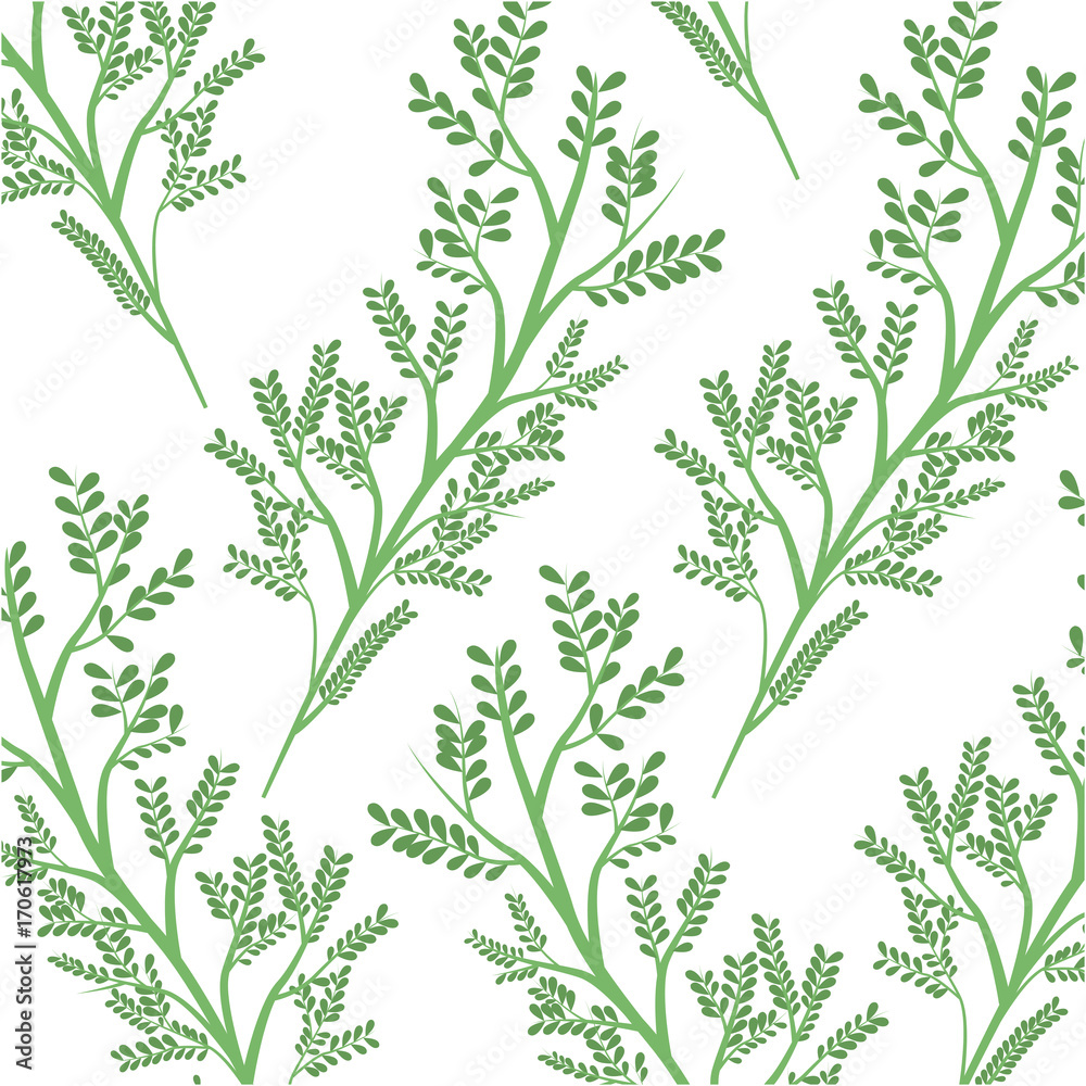 Green Leaves background icon vector illustration graphic design