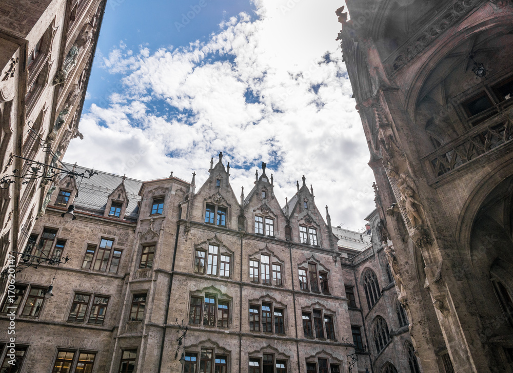 Obraz premium The New Town Hall in city Munich, Germany