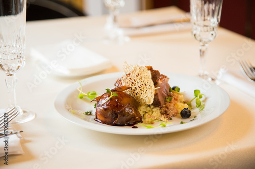 foie gras in restaurant