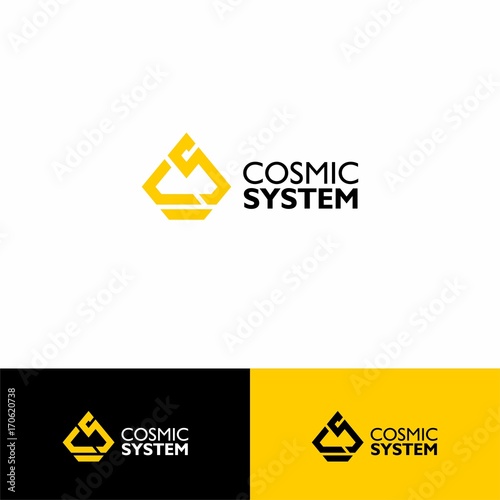 modern logo in letter abstract