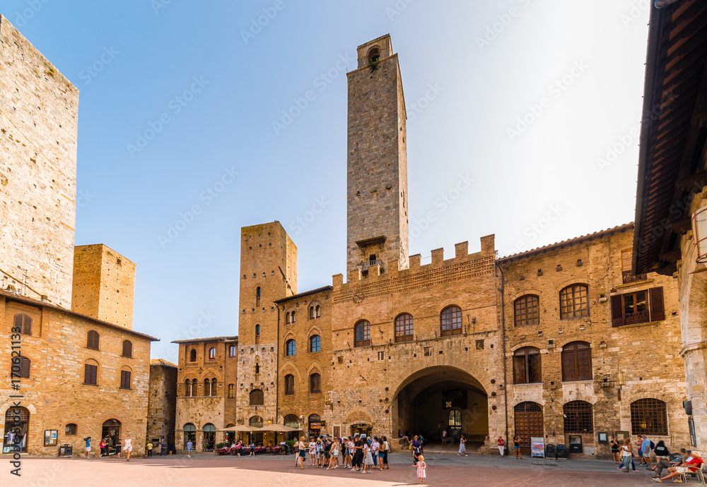 main square of San Gimignano