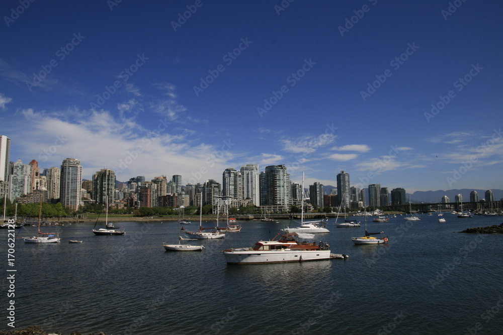 Obraz premium Vancouver and its highlights -- skyscrapers