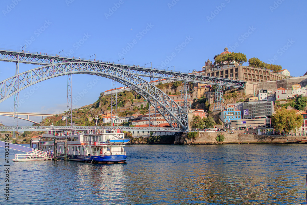 Vista da Ponte Dom Luis no Porto