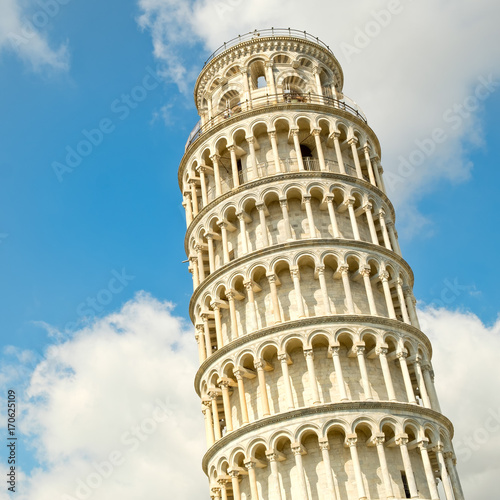 The leaning tower of Pisa
