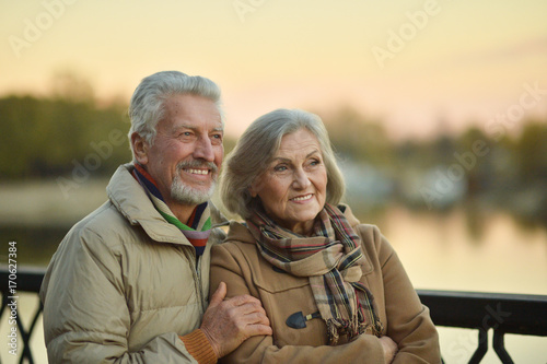  caucasian senior couple  in the park © aletia2011
