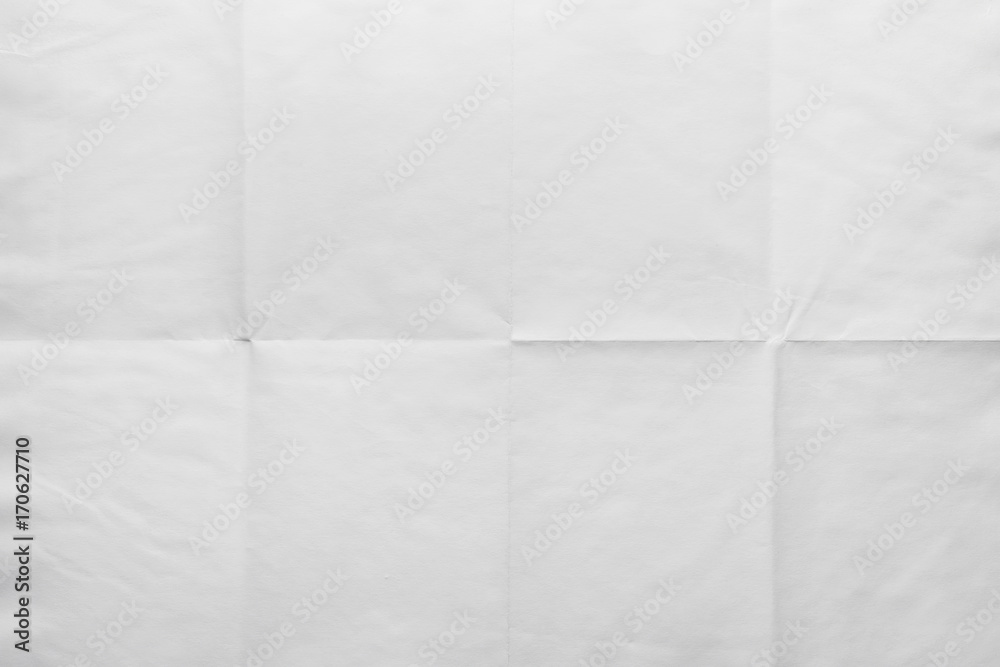 Empty sheet of paper folded in eight, texture background Stock Photo |  Adobe Stock