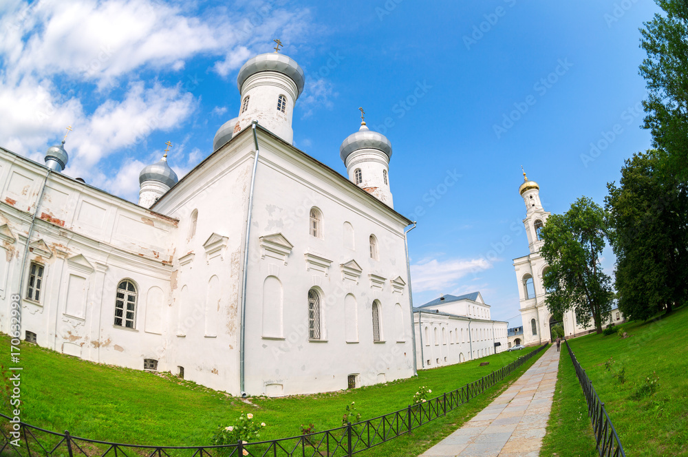St. George's (Yuriev) Orthodox Male Monastery in Veliky Novgorod, Russia