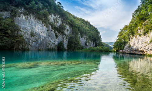 Breathtaking view in the Plitvice Lakes National Park, Croatia