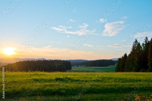 Sonnenuntergang Schwarzwald furtwangen © Timo
