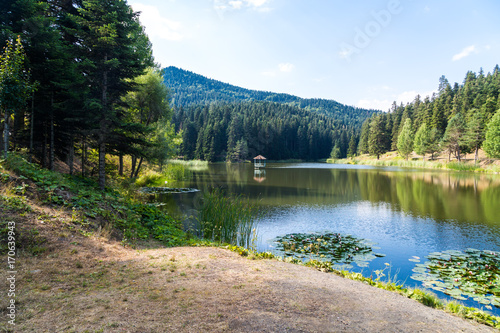 Akgol Lake with Reflection photo