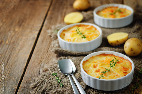Pumpkin potato gratin photo