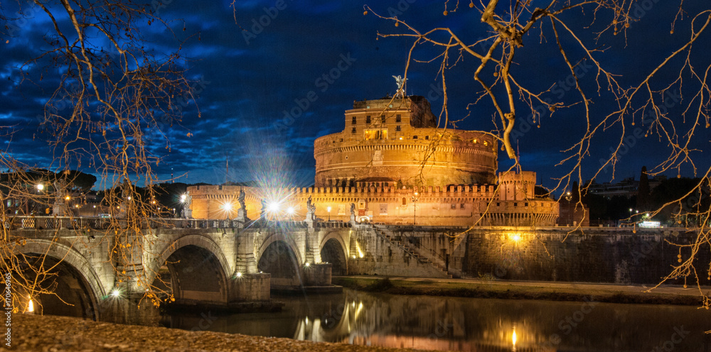 Castel sant Angelo from the Tiber river