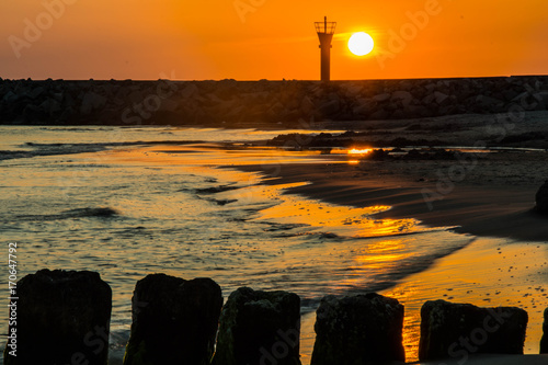 Obraz na płótnie Sunrise on the Beach w salonie