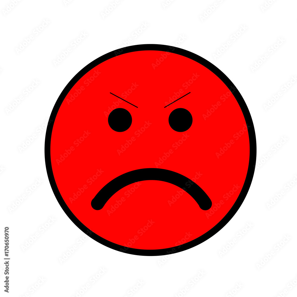 Fototapeta premium Evil smile icon